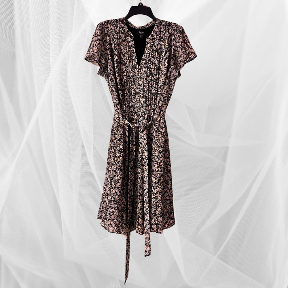 Floral Black Dress
